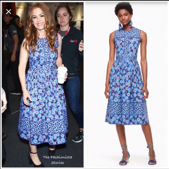 kate spade floral midi dress